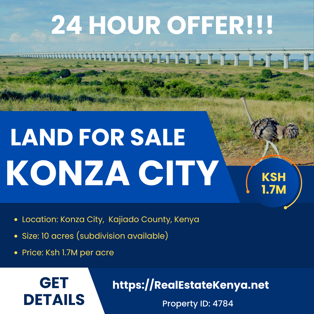Prime Investment Opportunity Land for Sale in Konza City Kajiad Unlock Your Future in Kenya s Silicon Savannah